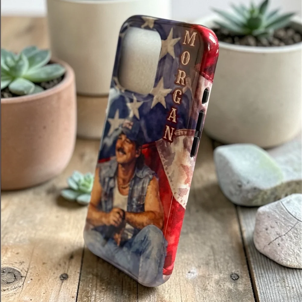 2 in 1 Morgan Wallen - Country Music Inspired Vintage iPhone Case